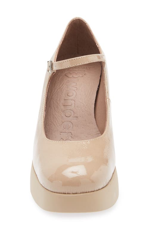 Wonders Mary Jane Platform Pump In Neutral