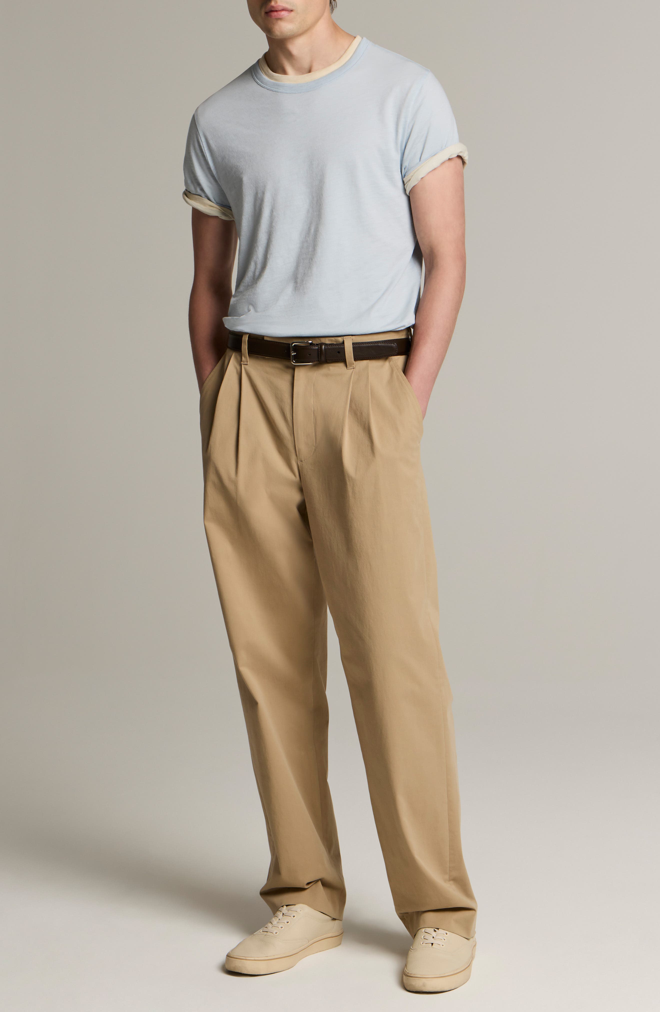 Vince Fine Slub Layered Look Pima Cotton T-Shirt (Men) | Nordstrom