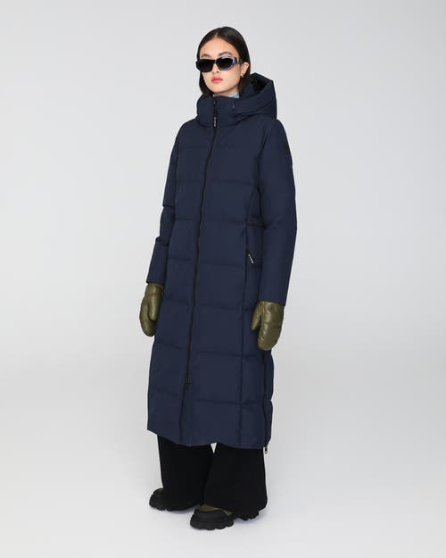 Quartz Co. Sofia 2.0 | Hooded Down Winter Jacket In True Navy