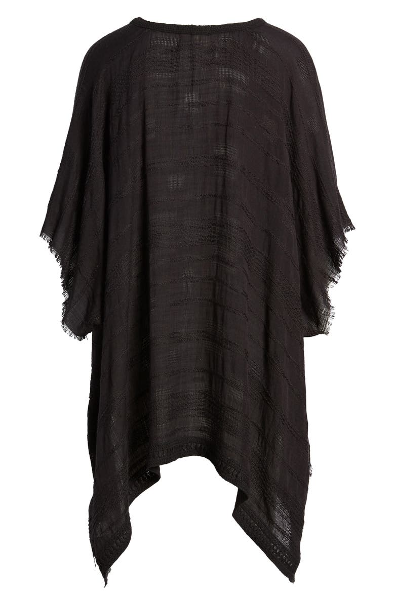 Treasure & Bond Tassel Trim Poncho, Alternate, color,