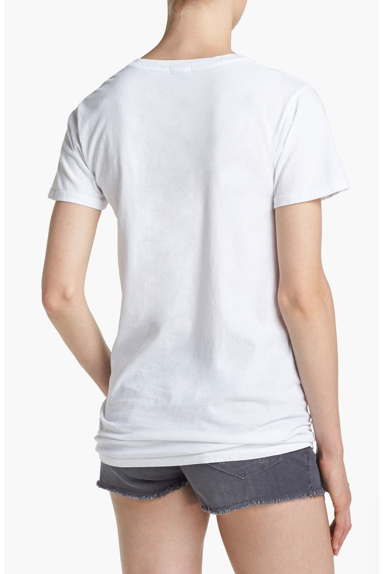 Deep V-Neck Tee, Alternate, color, WHITE