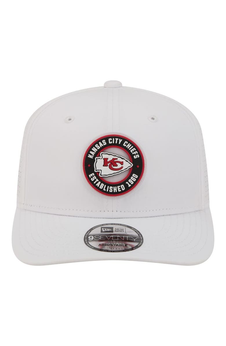 New Era Men's New Era White Kansas City Chiefs COOLERA 9SEVENTY Adjustable Hat, Alternate, color, White
