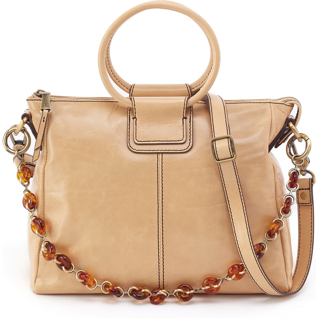 Hobo Medium Sheila Leather Satchel In Sand