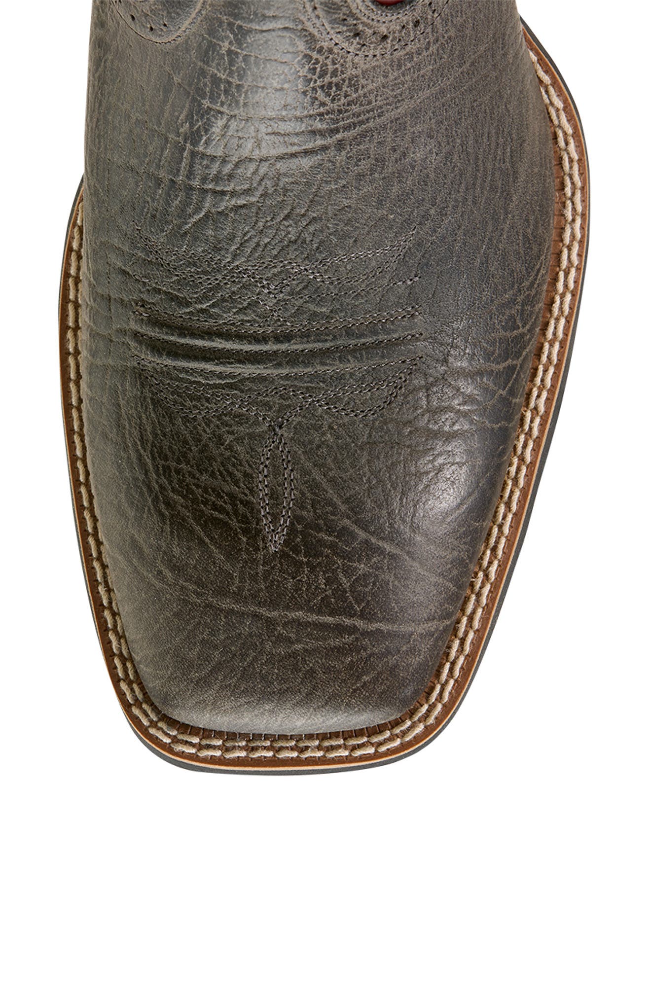 Sport Western Leather Boot, Alternate, color, GREY