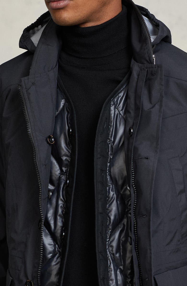 Polo Ralph Lauren Tech Taffeta Combat Sport Coat, Alternate, color, Polo Black