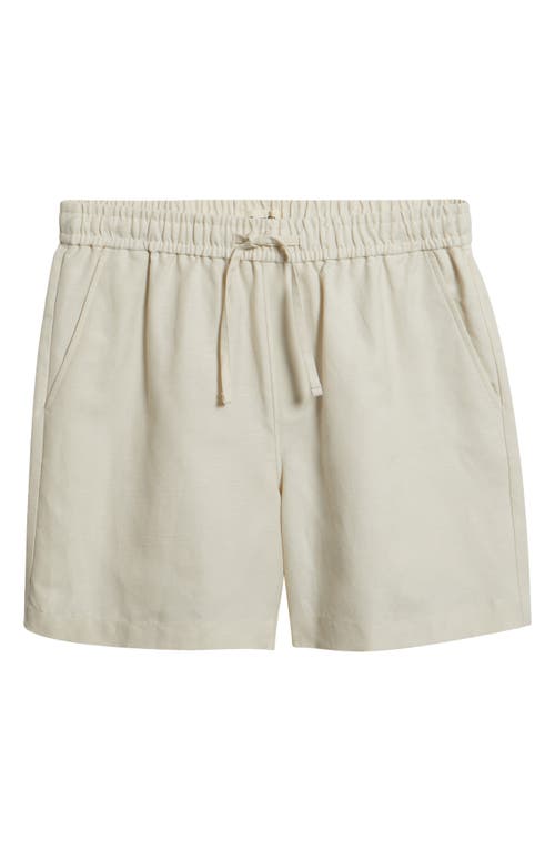 Open Edit Linen Blend Pull-on Shorts In Neutral