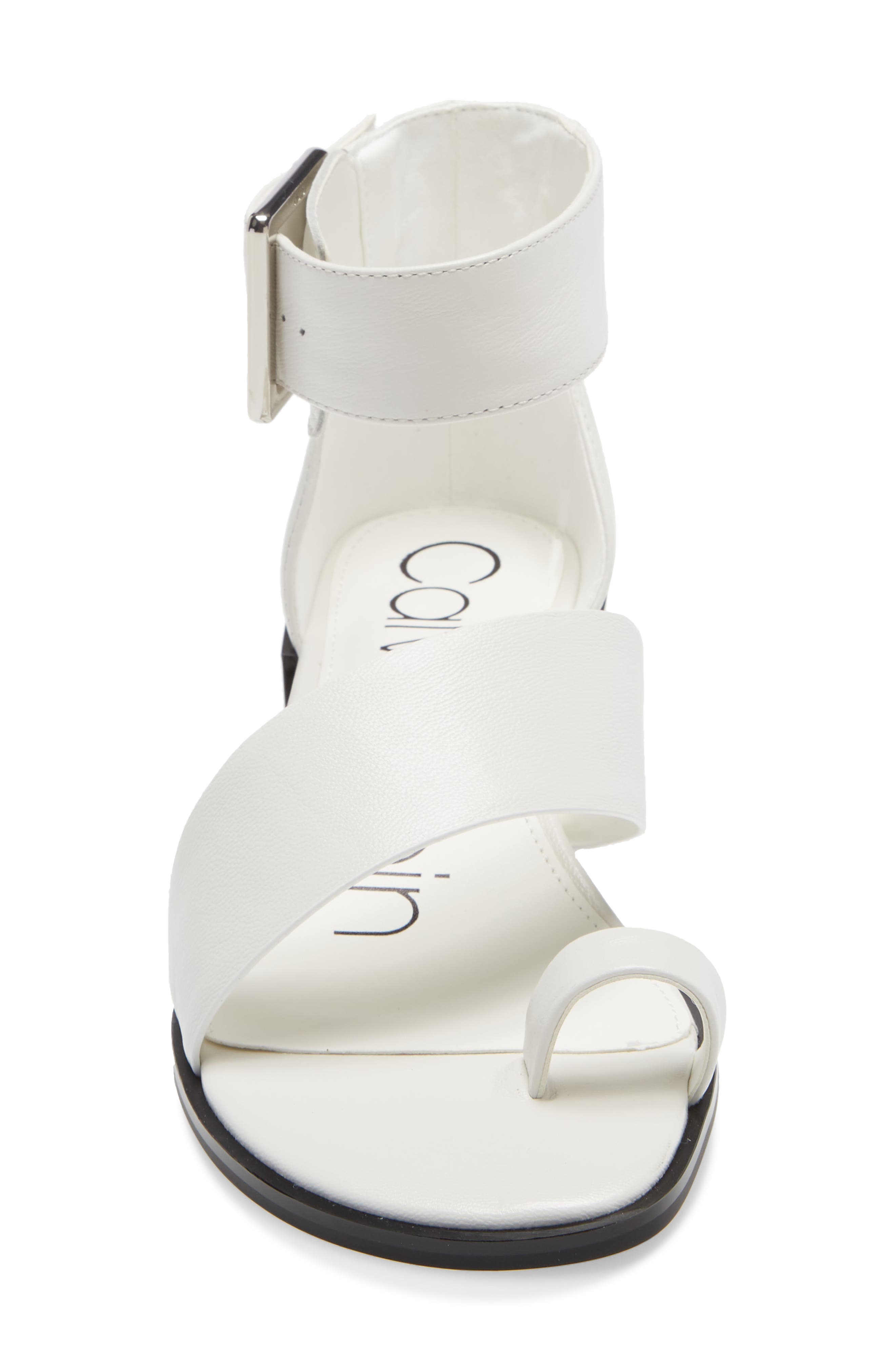 Pepa Sandal, Alternate, color, WHITE LEATHER