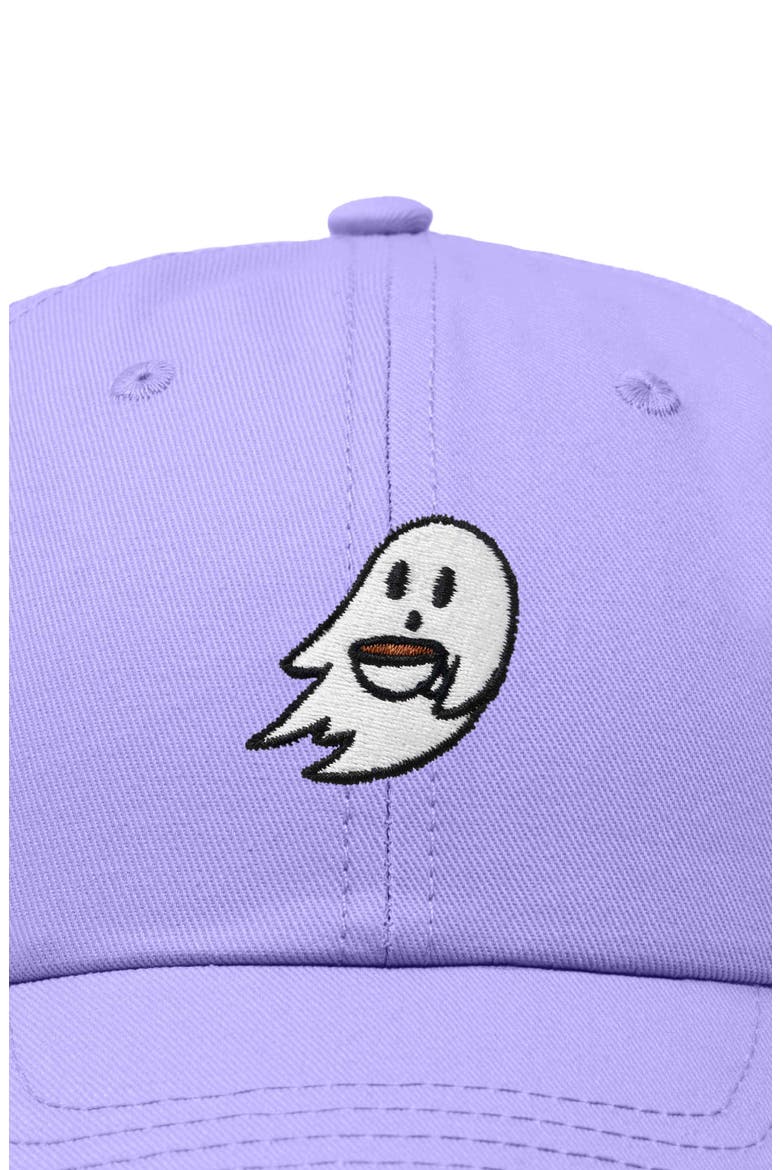 Coffee Ghost Embroidered Hat, Alternate, color, Lavender