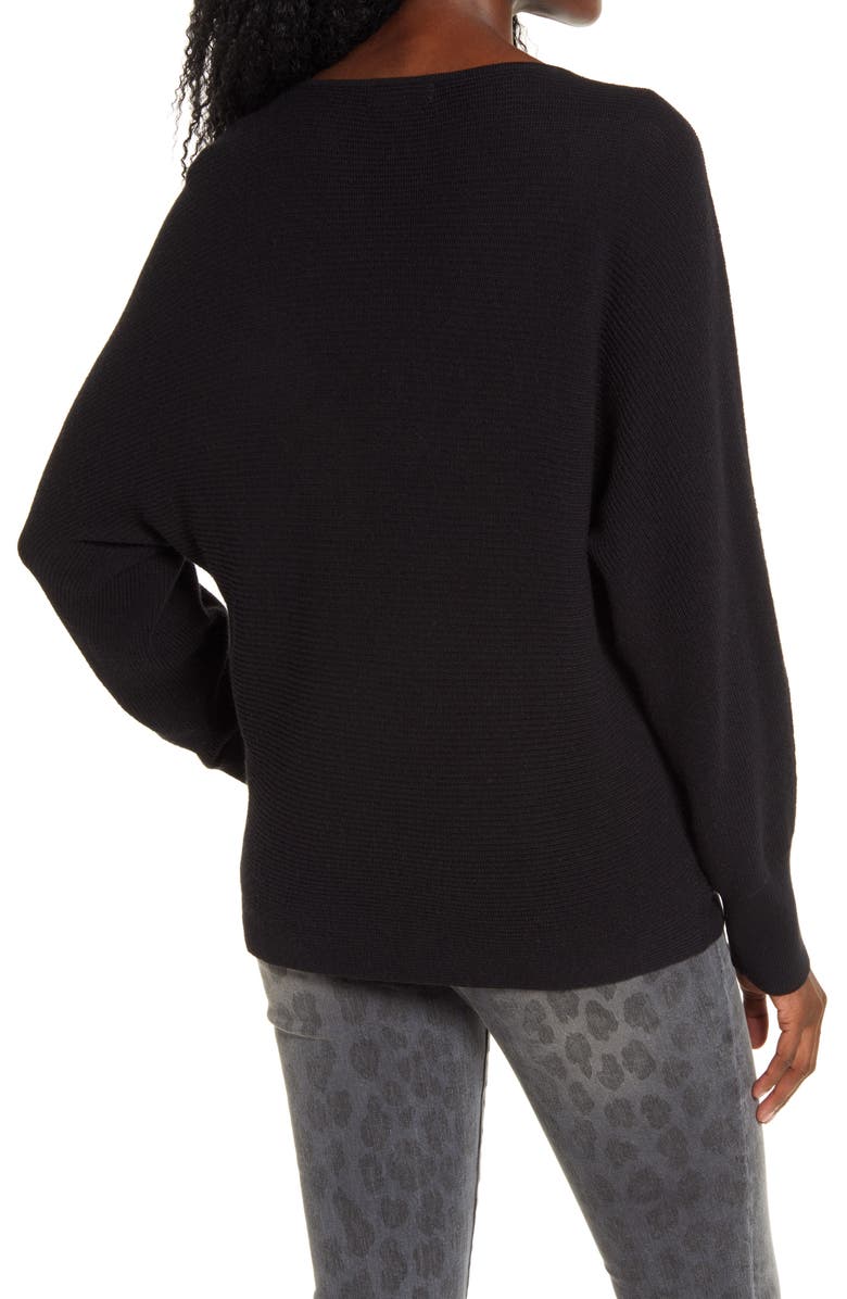 Leith Dolman Sleeve V-Neck Sweater, Alternate, color, 