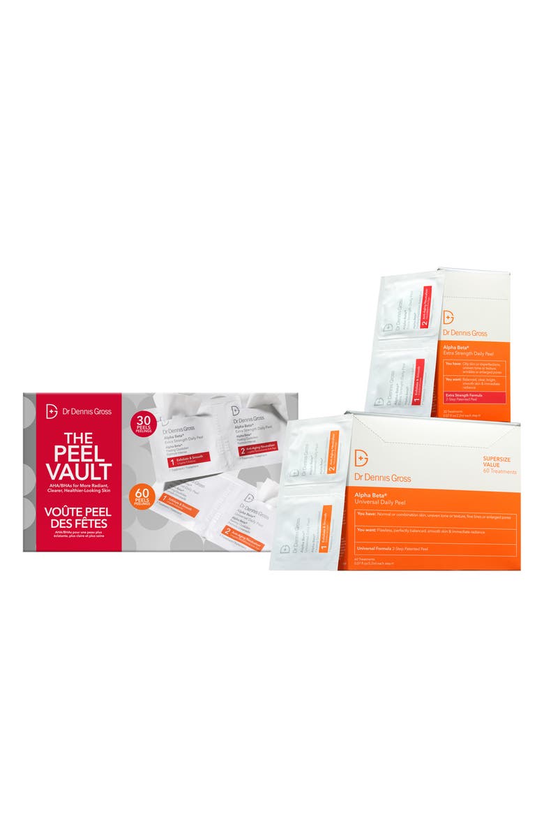 Dr. Dennis Gross Skincare The Peel Vault Set $245 Value, Main, color, 