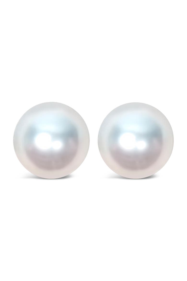 14K Gold 4.0-4.5MM Cultured Freshwater Pearl Solitaire Stud Earrings, Alternate, color, Yellow