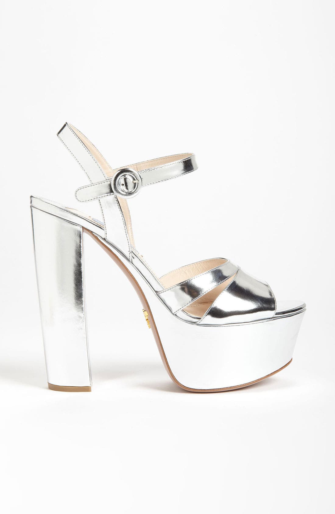 Prada Quarter Strap Sandal, Alternate, color, 