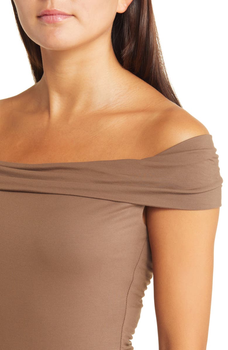 Sophie Rue Arlette Twist Off the Shoulder Maxi Dress, Alternate, color,