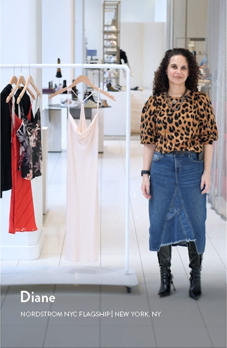 Cowl Neck Satin Chemise, sales video thumbnail