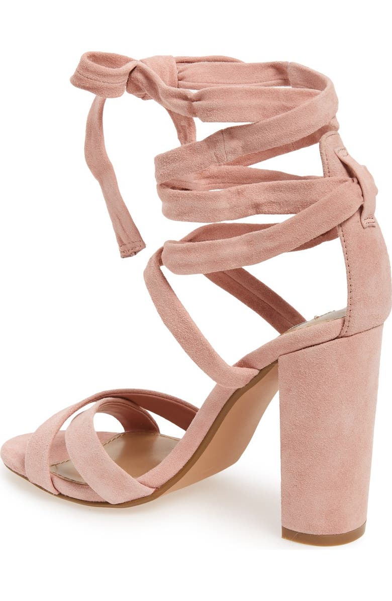 Steve Madden 'Christey' Wraparound Ankle Tie Sandal, Alternate, color,