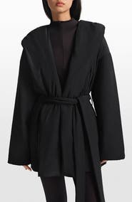 NikeSKIMS Woven Stretch Nylon Wrap Coat