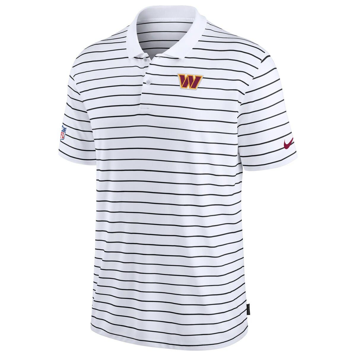 Men's Nike White Washington Commanders Sideline Lock Up Victory Performance Polo - image 2