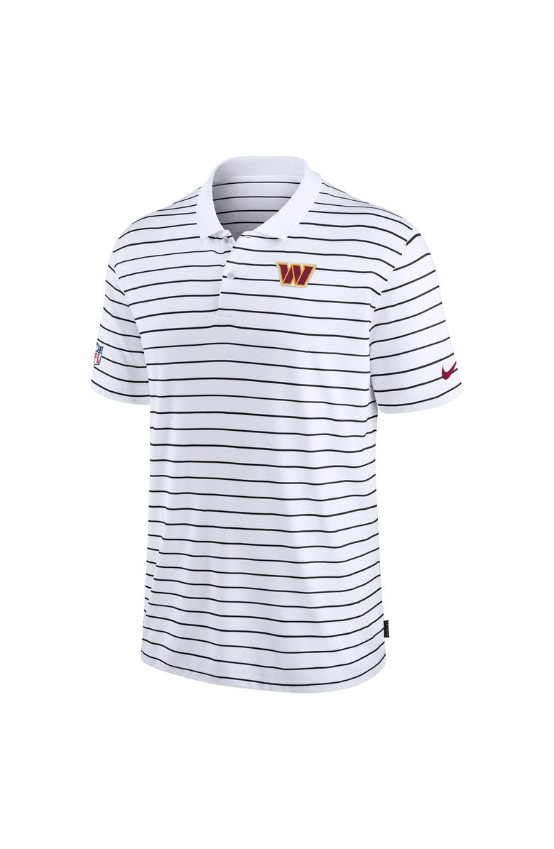 Nike Men's Nike White Washington Commanders Sideline Lock Up Victory Performance Polo, Alternate, color, White