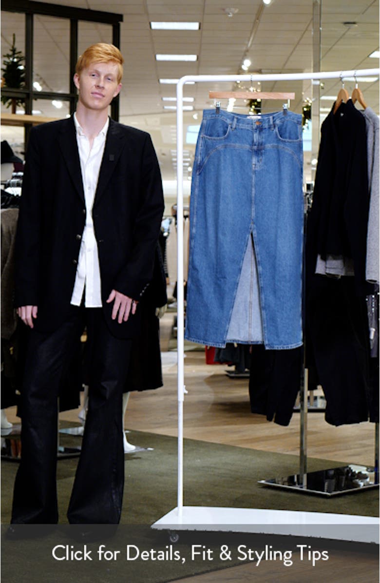 Western Denim Maxi Skirt, sales video thumbnail