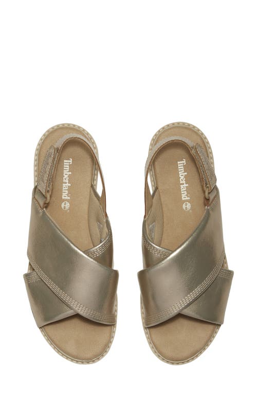 Timberland Safari Dawn Slingback Sandal In Gold Metallic