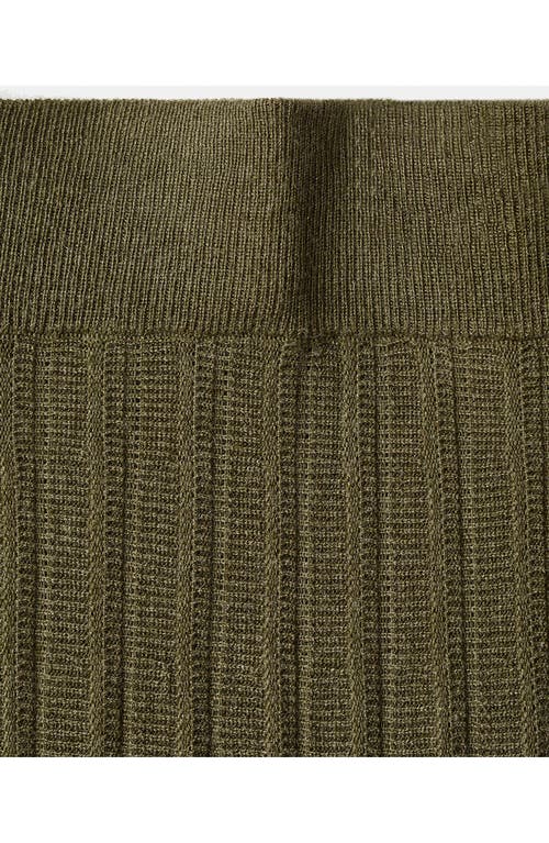 Mango Valenti Pleated Maxi Sweater Skirt In Brown