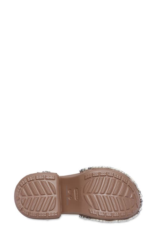 Crocs X Simone Rocha Siren Clog With Crystal & Faux Pearl Jibbitz™ In Latte