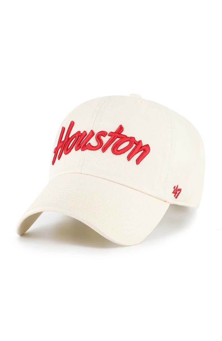 '47 Men's '47 Sand Houston Cougars Clean Up Adjustable Hat, Main, color, Sand