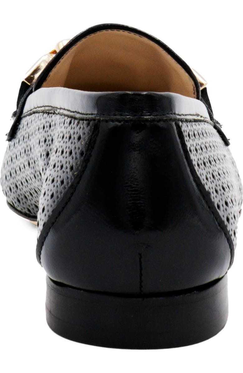 Amalfi by Rangoni Gabbanella Perforated Loafer, Alternate, color, Black Soft Paint