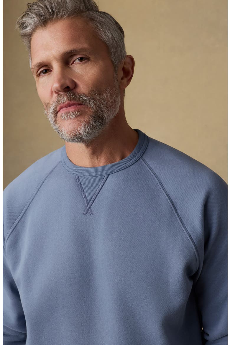 High Standard Organic Pima Cotton Blend Sweatshirt, Alternate, color, FLINT