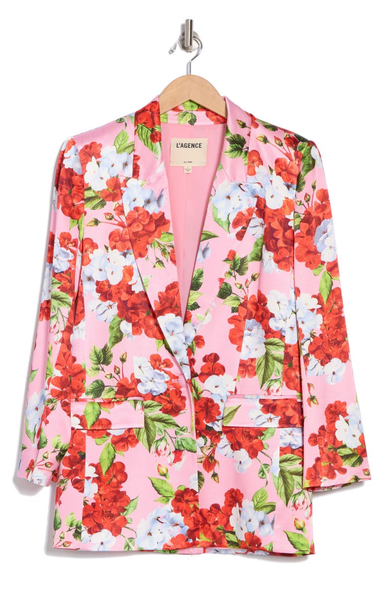 L'AGENCE Gwyneth Relaxed Floral Blazer, Alternate, color,