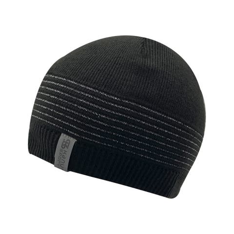 Ribdon Men's Reflective Stripe Beanie