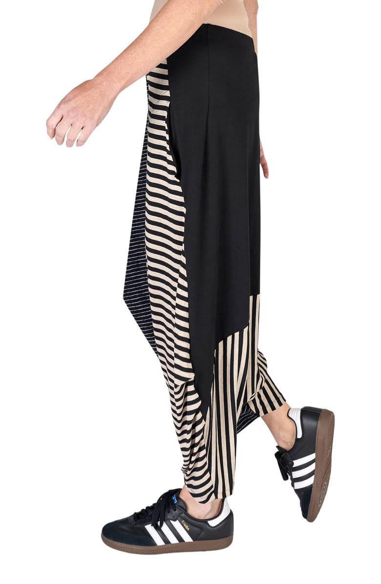 Alembika Patchwork harem- style oval silhouette pants, Alternate, color, 