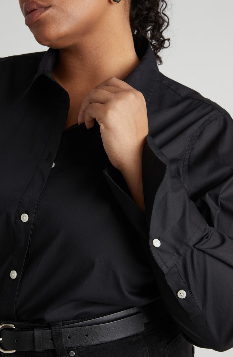 Universal Standard Henning x US Madison Poplin Button-Up Shirt, Alternate, color, 