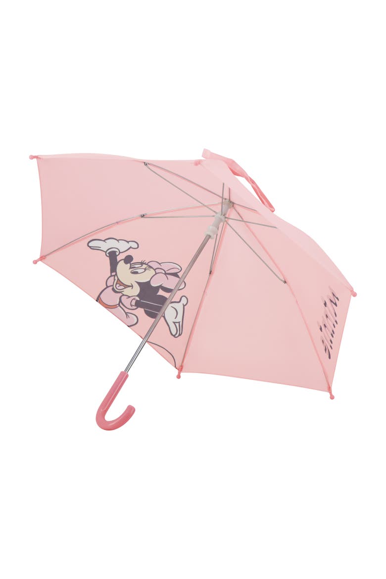 Minnie Mouse Pink Kids' Umbrella, Alternate, color, PINK