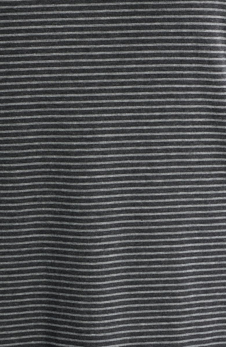 Wit & Wisdom Stripe Balloon Sleeve Knit Top, Alternate, color, Heather Charcoal