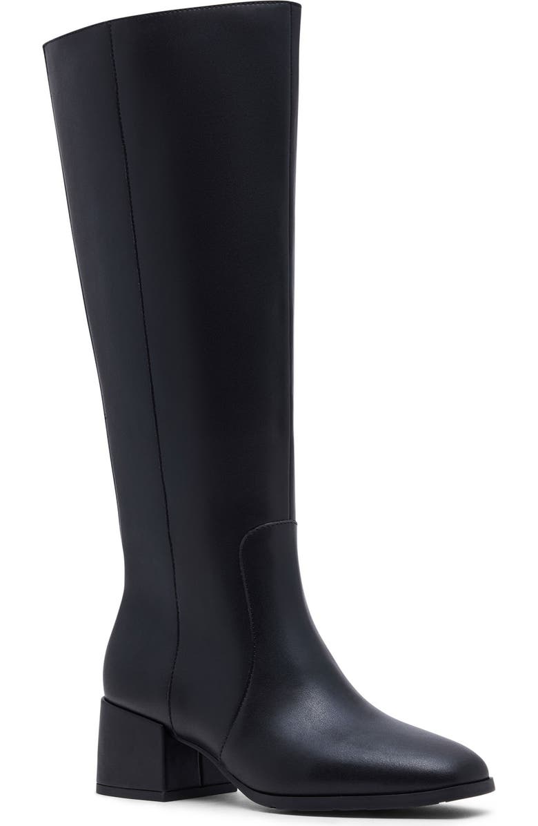 Blondo Flair Waterproof Knee High Boot, Main, color, Black Leather
