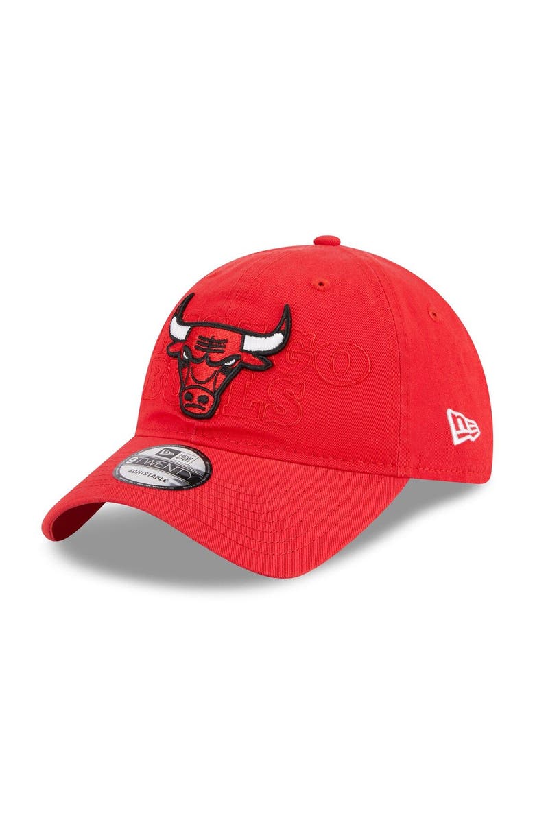 New Era Men's New Era Red Chicago Bulls 2023 NBA Draft 9TWENTY Adjustable Hat, Main, color,