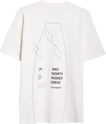 【MONCLER】340 NORTH RODEO DRIVE サーフプリントTシャツ Moncler Rodeo Drive Graphic T-Shirt | Nordstrom