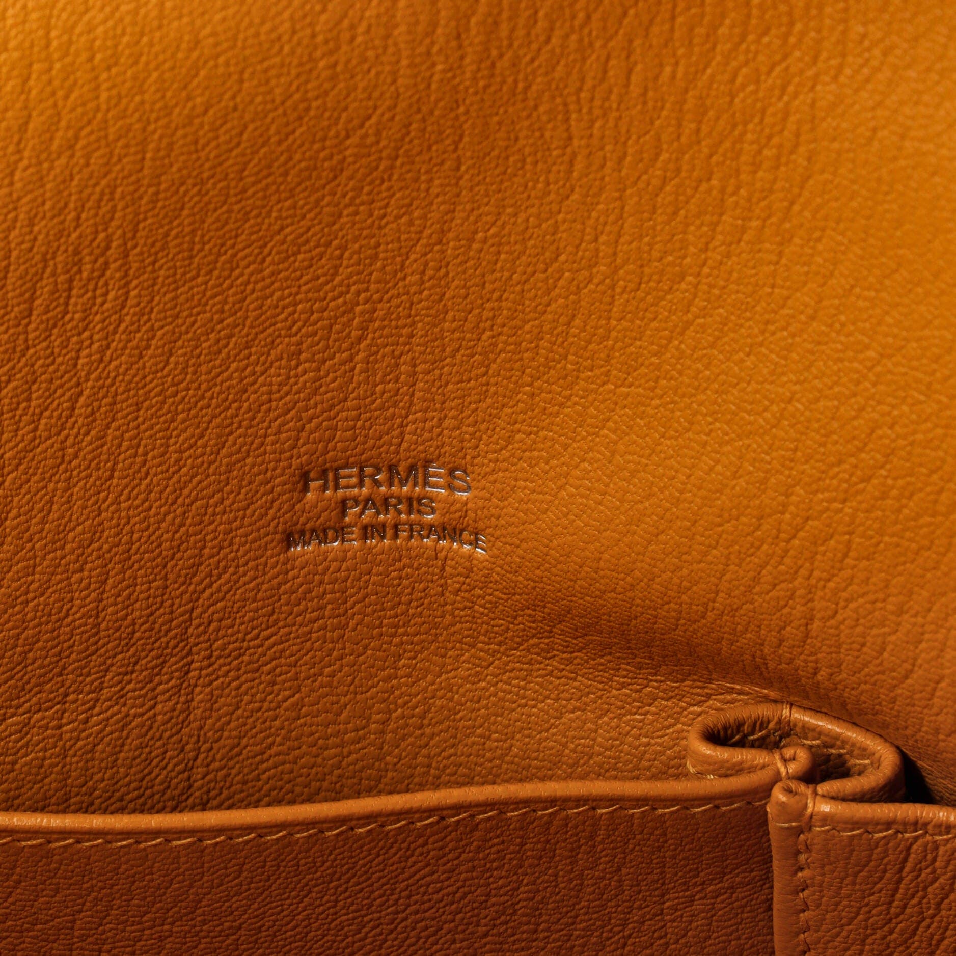 Pre-Owned Hermes Verso Jypsiere Bag Clemence 34, Alternate, color, Orange H/Mangue