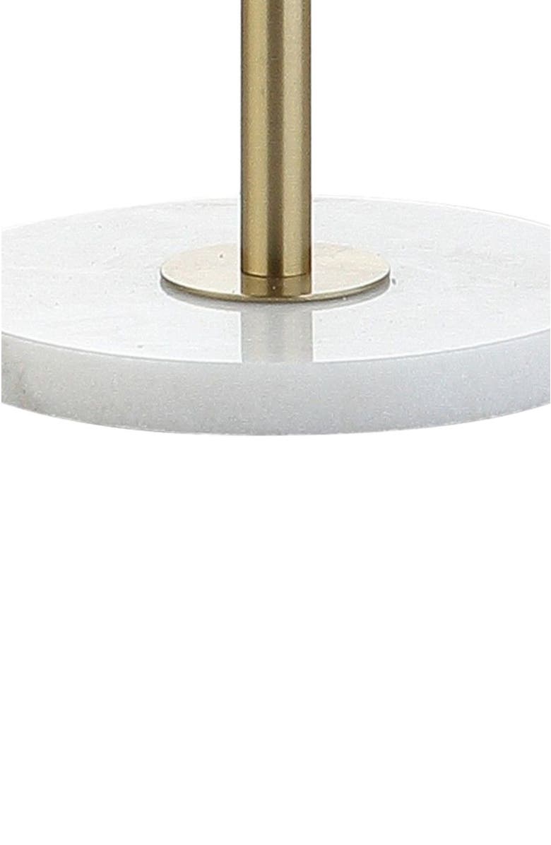 JONATHAN Y June 65" Adjustable Metal/Marble LED Floor Lamp, Alternate, color, Brass Gold/White