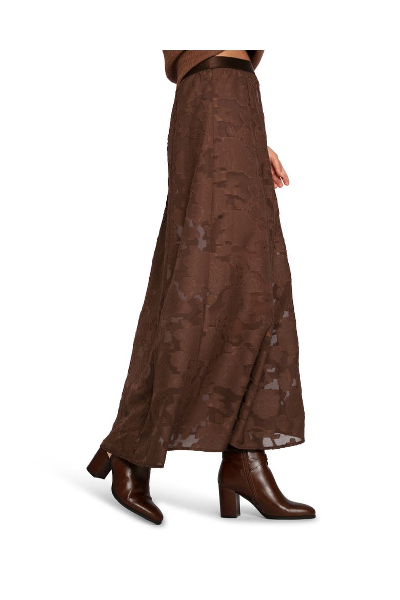 Play It Cool Coupe Maxi Skirt, Alternate, color, Dark Brown