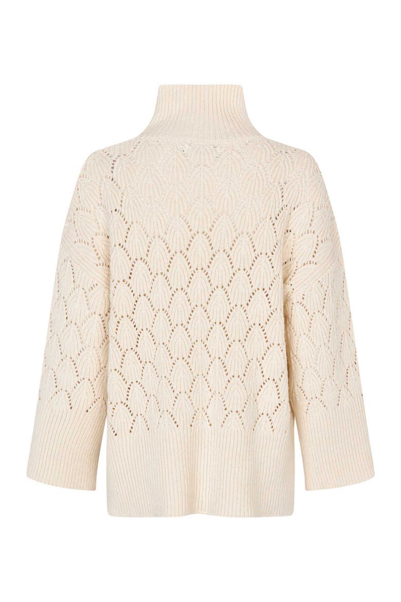MaFabianov Openwork Sweater, Alternate, color, Whitecap
