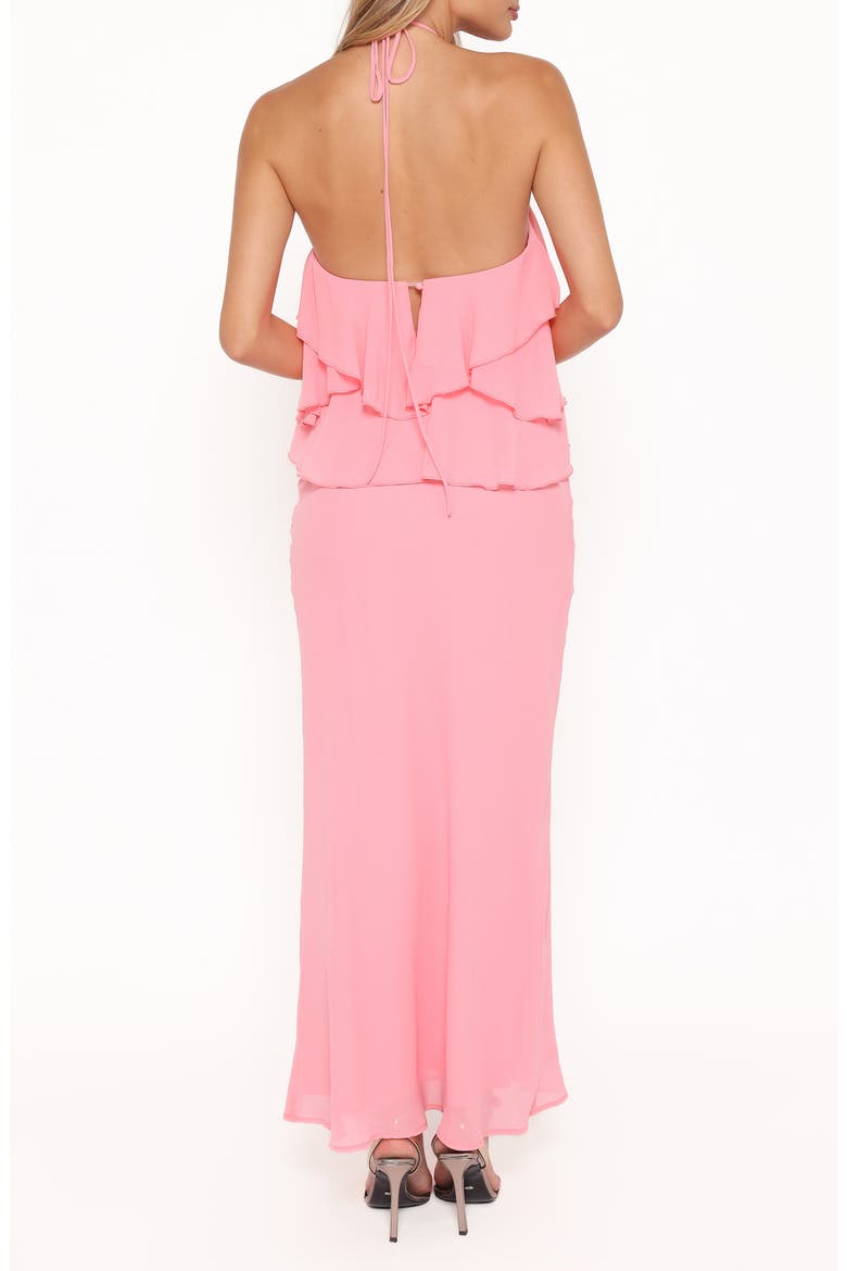 Zorina Halter Maxi Dress, Alternate, color, CORAL PINK