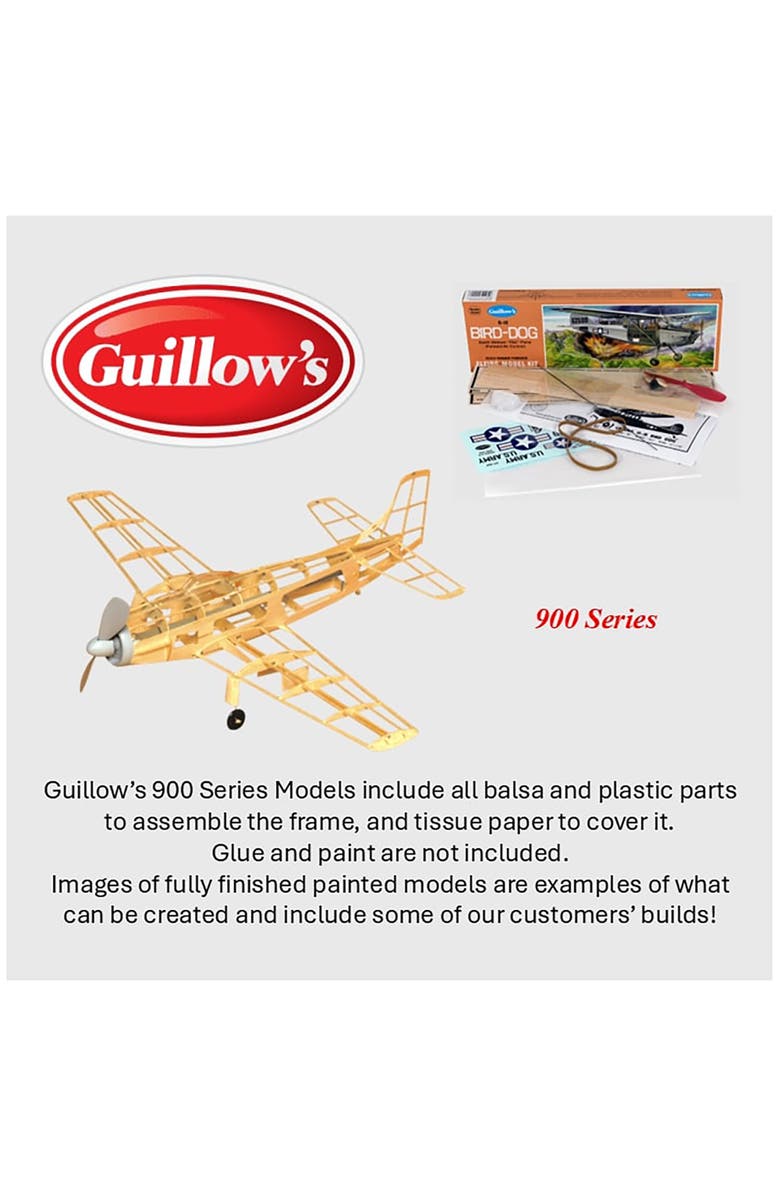 Guillow's Flying Model Kit, Cessna O-1E Bird-Dog, Diy Airplane Building Kit, Alternate, color, Multicolored