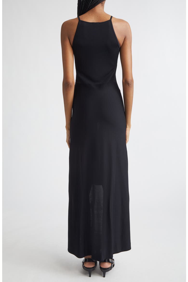 Circle Edge Knit Dress, Alternate, color, BLACK