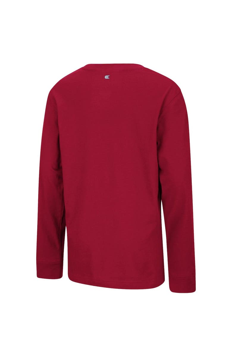 COLOSSEUM Youth Colosseum Crimson Indiana Hoosiers Two-Hit Long Sleeve T-Shirt, Alternate, color, 