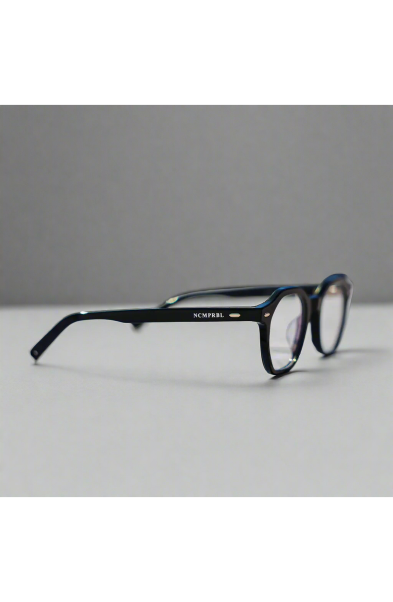 NCMPRBL Focused 46mm Geometric Eyeglasses - Obsidian Black, Alternate, color, Obsidian Black