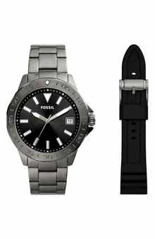 Fossil Bannon Convertible Three-Hand Quartz Watch, 45mm