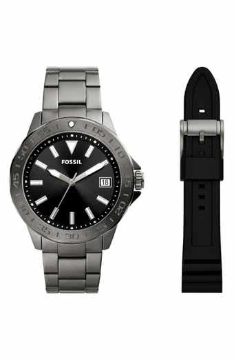 Fossil Bannon Convertible Three-Hand Quartz Watch, 45mm