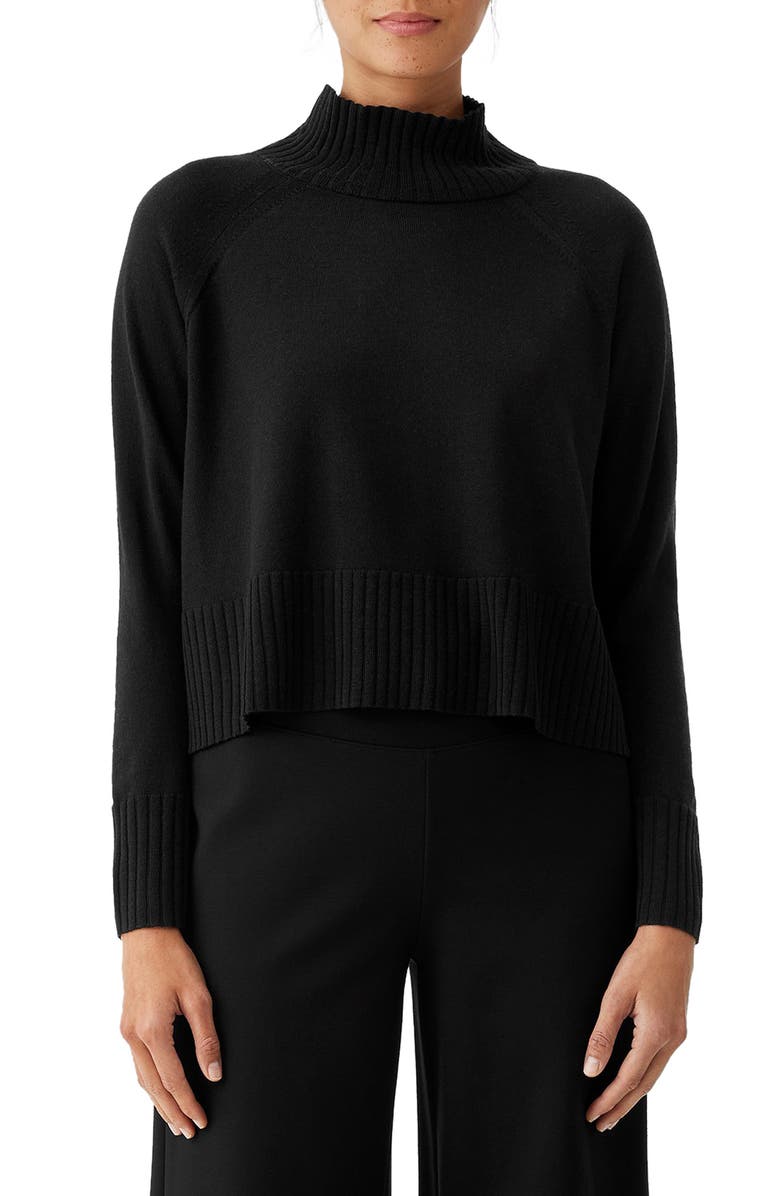 Eileen Fisher Merino Wool Turtleneck Sweater, Main, color, 